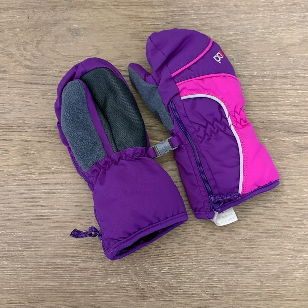 Head Kids Mittens in Purple and Pink